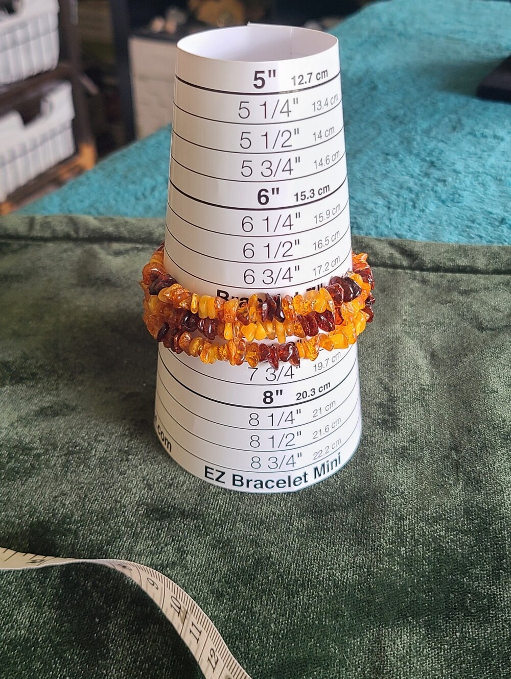 Baltic Amber Chip Wrap Bracelet